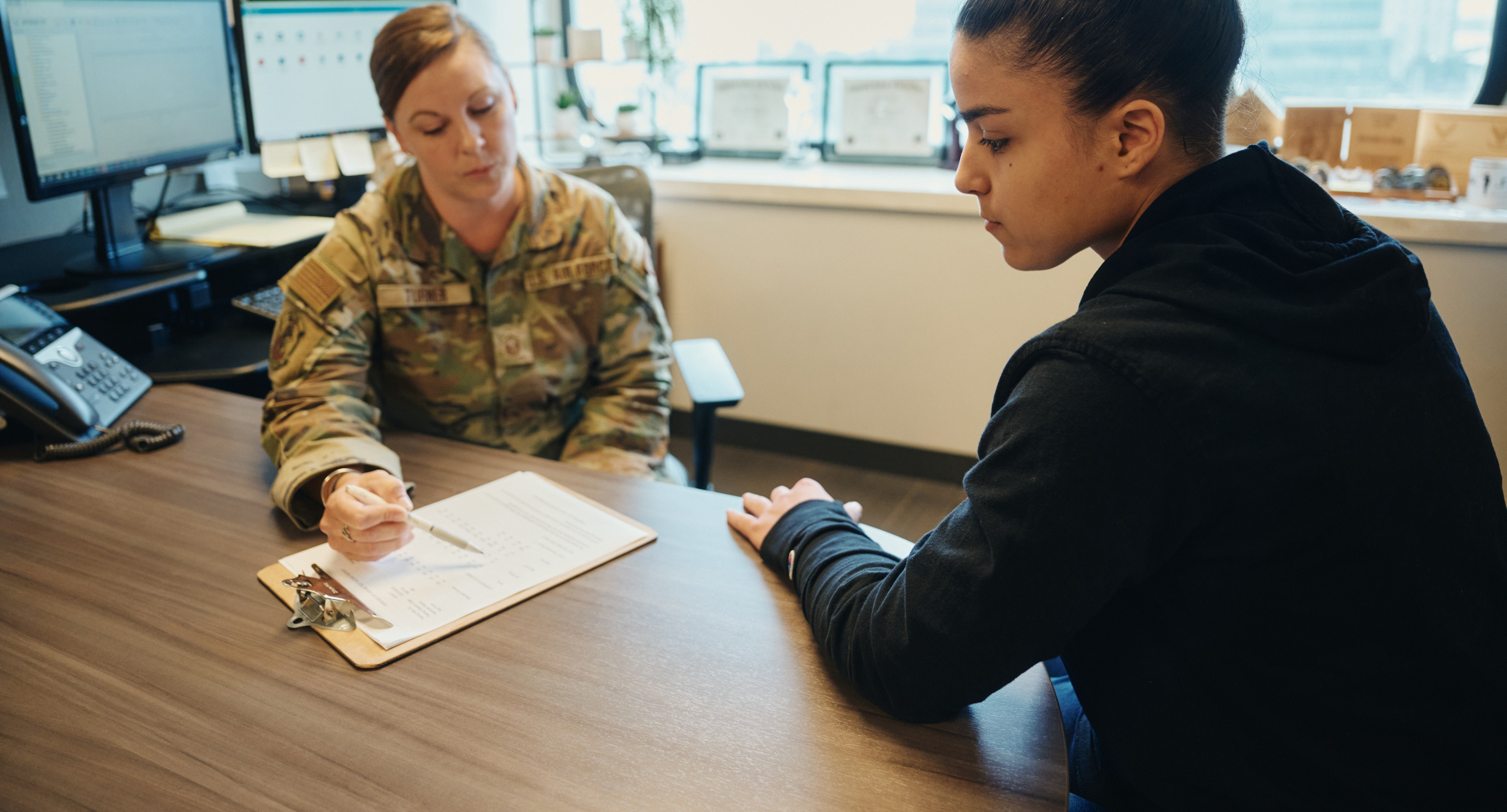 Meeting with a counselor